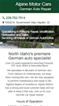 Mobile Screenshot of alpinemotorcarsllc.com